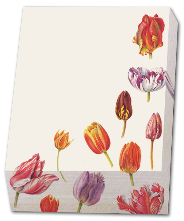 Memo blocnote: Collage of Tulips, Anita Walsmit Sachs