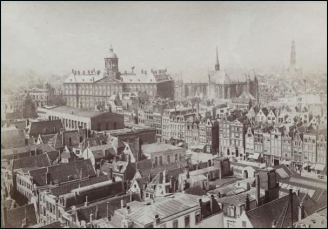 Panorama vanaf de Oudekerkstoren, Stadsarchief Amsterdam
