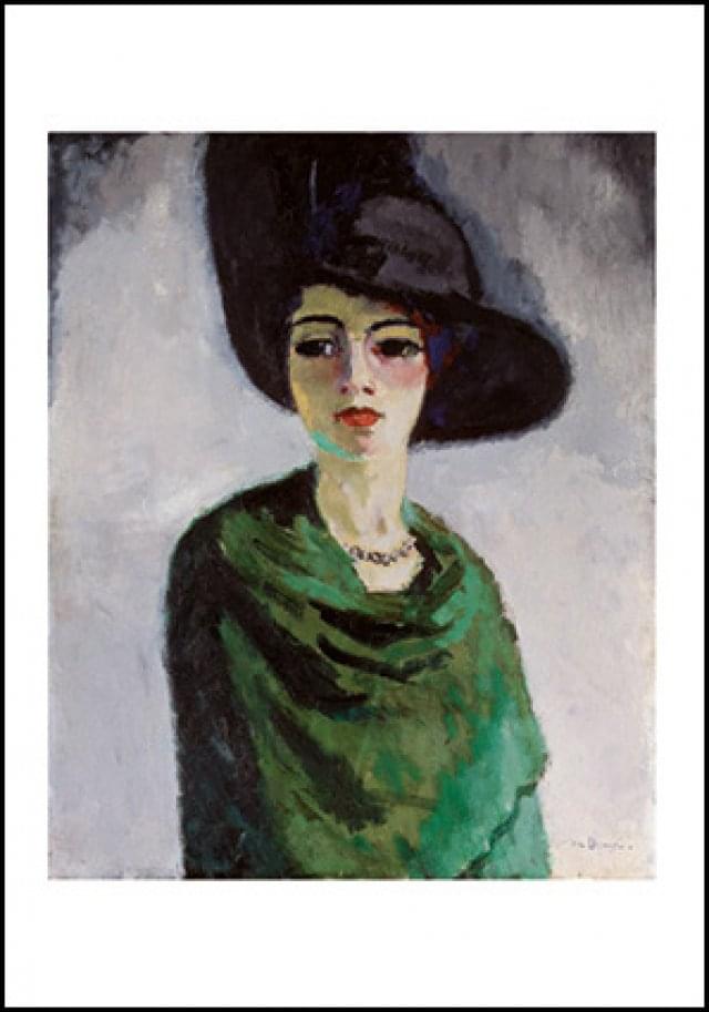 Lady in black hat, Kees van Dongen