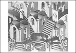 Convex and Concave, M.C. Escher