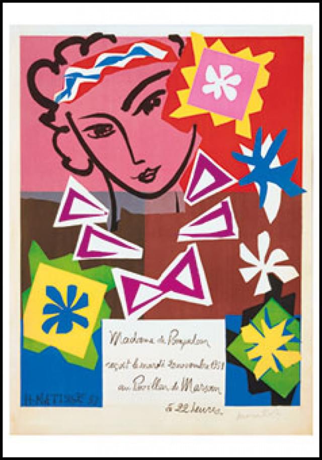 Poster, Madame de Pompadour recoit, Henri Matisse